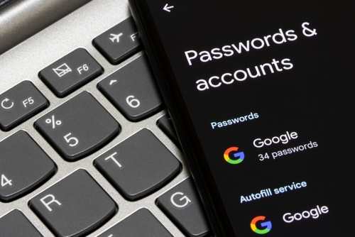 Passwords and Accounts Settings page is seen on a smartphone.jpg