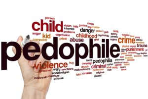 Pedophile word cloud concept